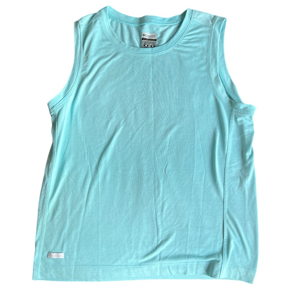 Columbia SportsWear Titanium Athletic Artic blue muscle Tank top